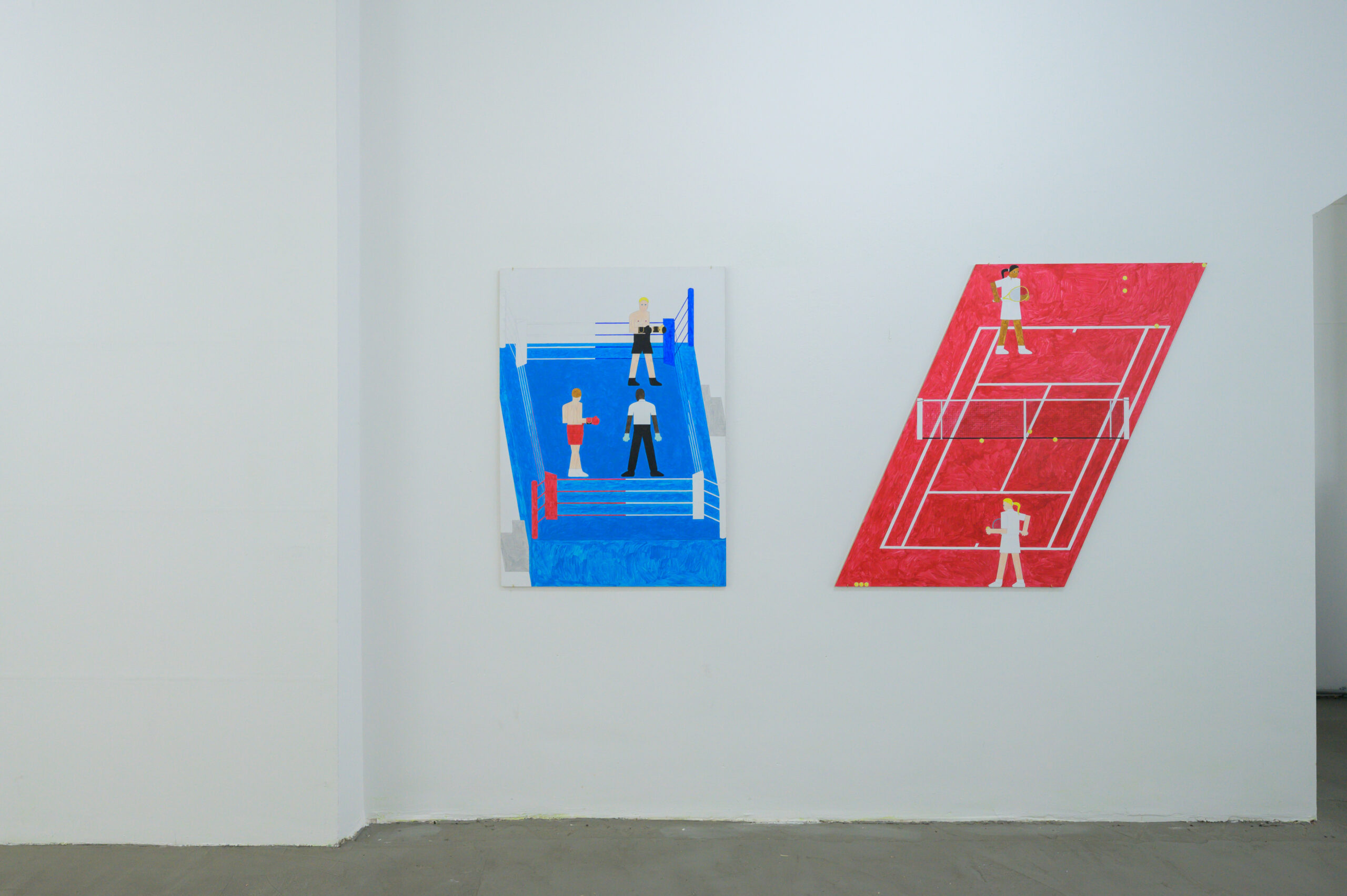 „Almost Finished“ Ausstellung von Aron Schmidtke und Jamin Pamin im Superraum Dortmund.